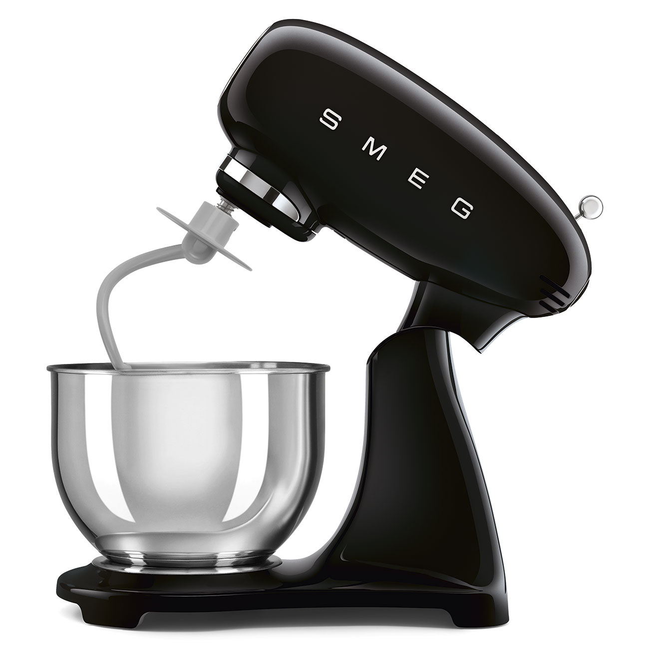 Leichte Gebrauchsspuren:SMEG Küchenmaschine SMF05BL 50's schwarz