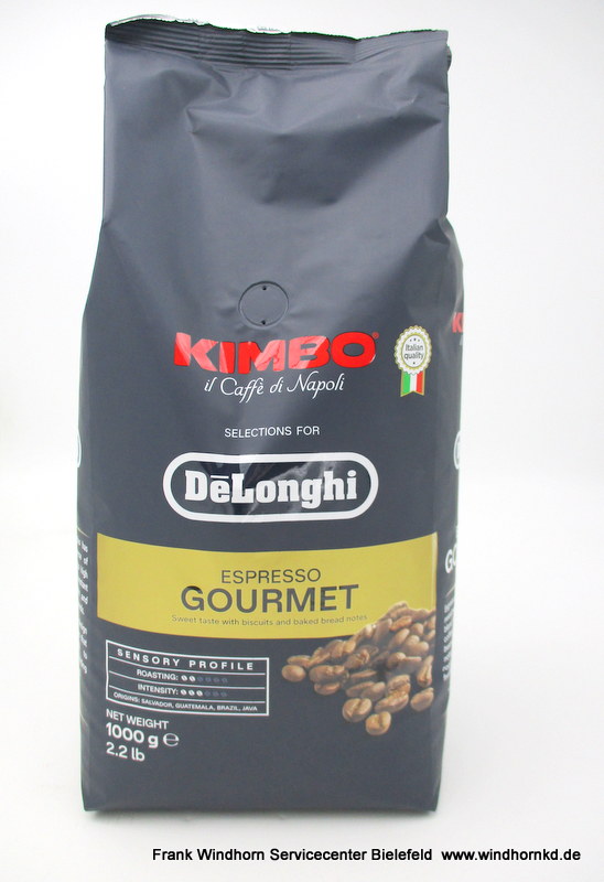 De'Longhi Kimbo, Gourmet 80 % Arabica 20 % Robusta, 1 kg