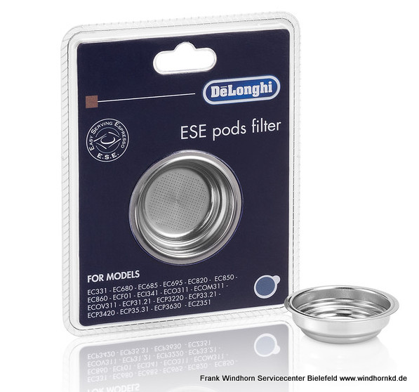 Delonghi Filtereinsatz für Pads 62mm DLSC402