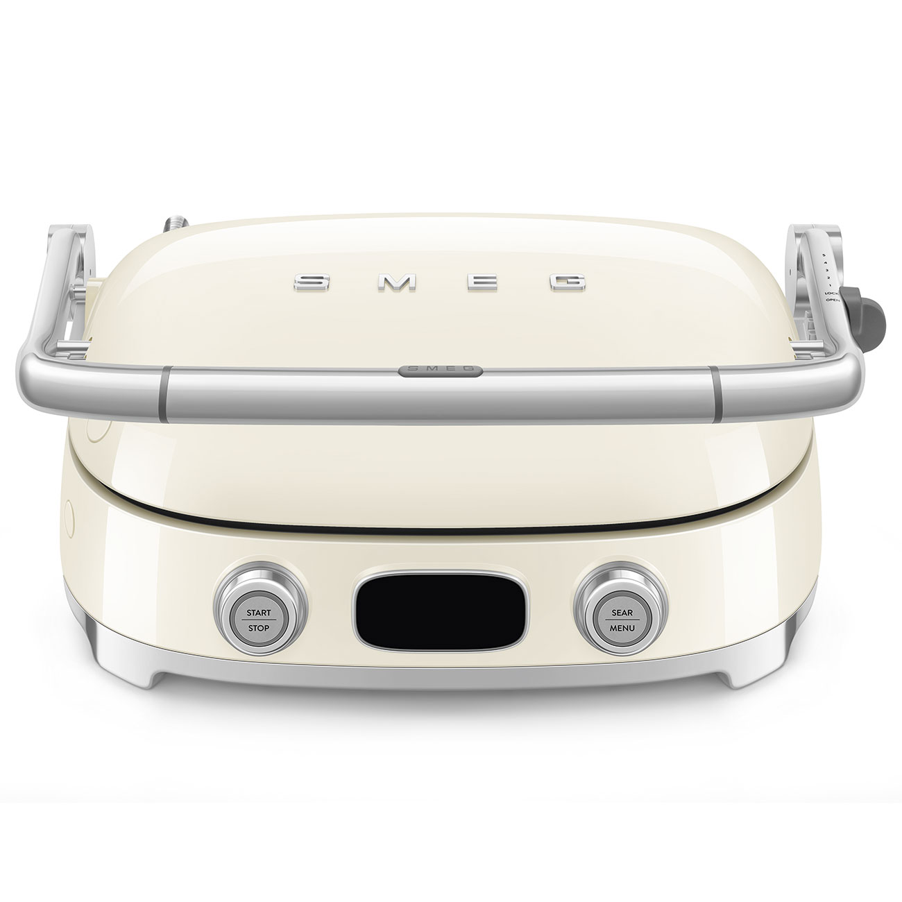 Gebraucht - Wie neu: SMEG Kontaktgrill MGF01CREU creme