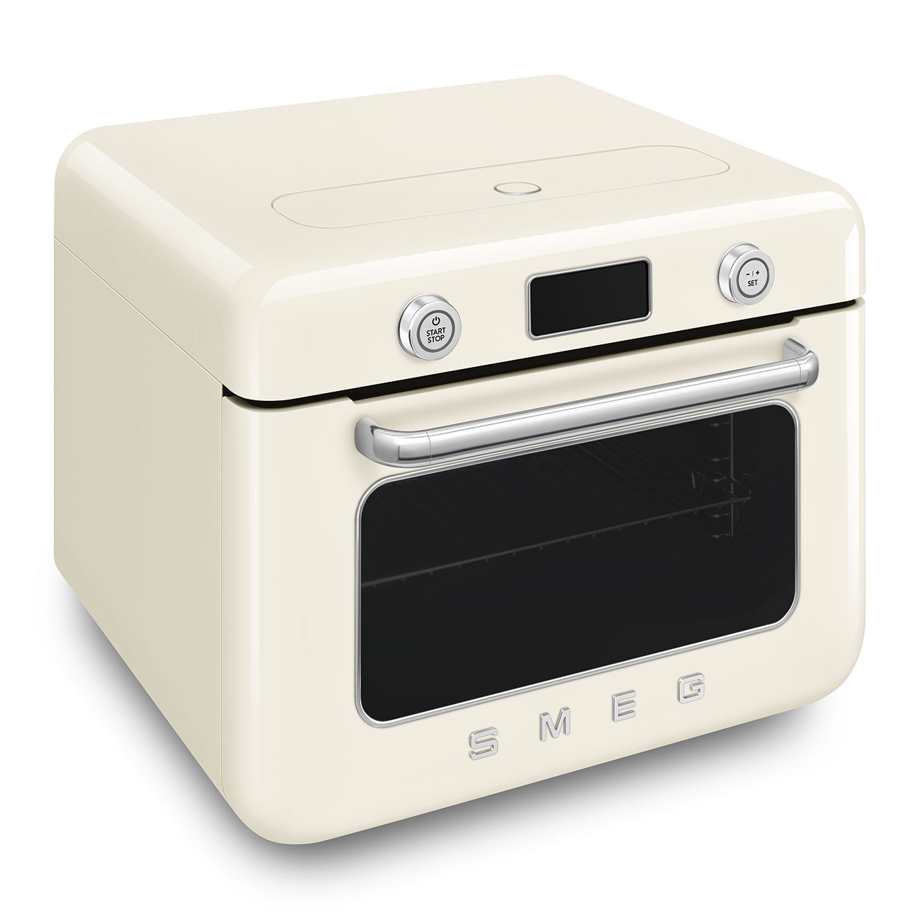 Gebraucht-Wie Neu: SMEG COF01CR Kombi-Dampfbackofen creme