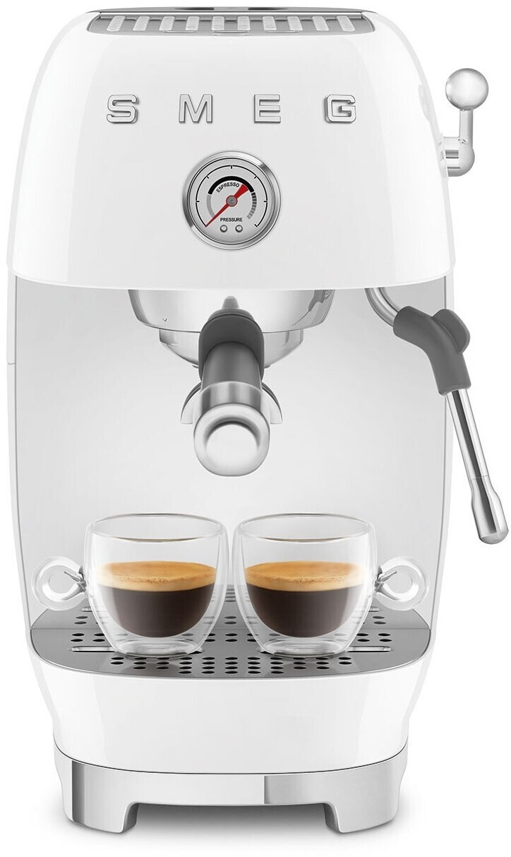 Leichte Gebrauchsspuren: SMEG Siebträgermaschine ECF03WHEU weiß