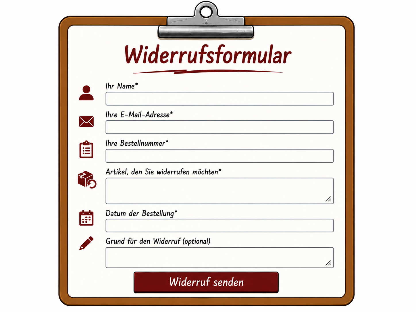 Widerrufsformular