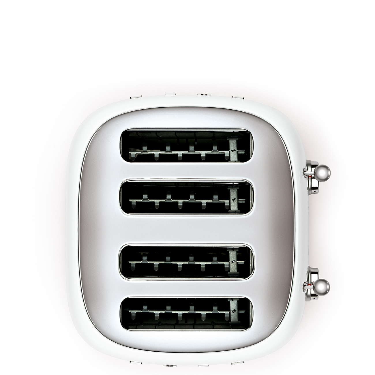 Deutliche Gebrauchsspuren:SMEG Toaster TSF03WHEU 50's Style Weiß