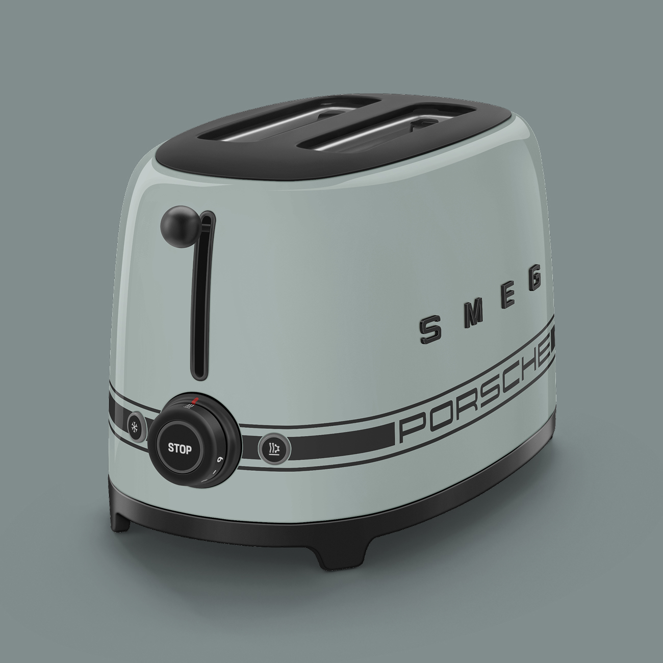 Deutliche Gebrauchsspuren: SMEG x Porsche Toaster Shade Green
