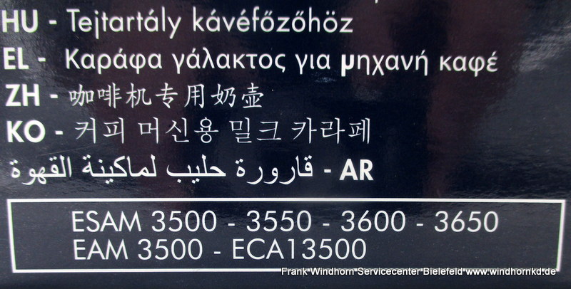 Delonghi Milchbox für Magnifica Serie ESAM 3500 ECA13500 DLSC024