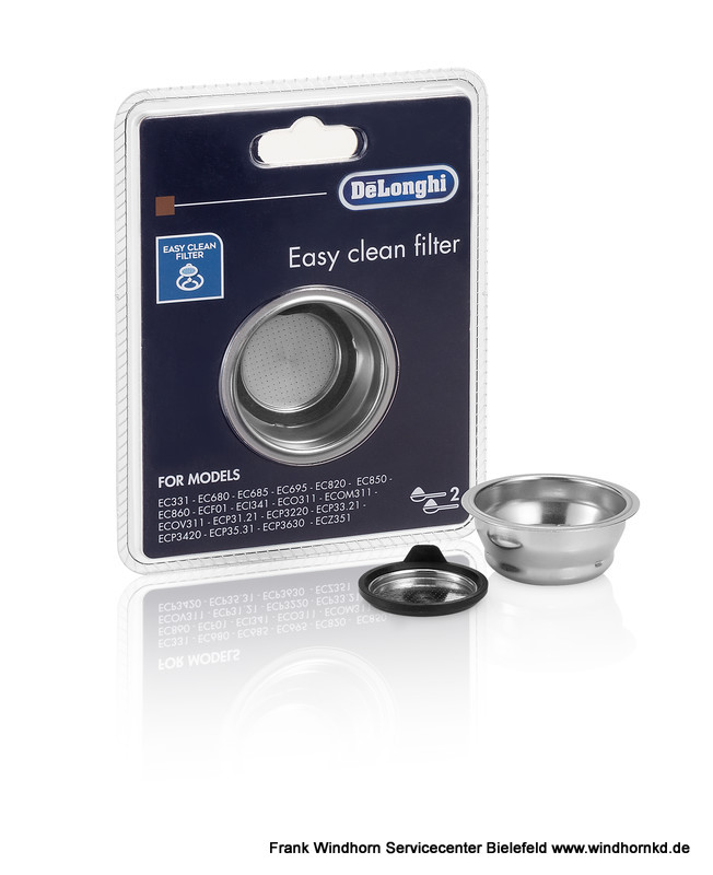 Delonghi 2-Tassenfilter EasyClean 61,5mm DLSC401
