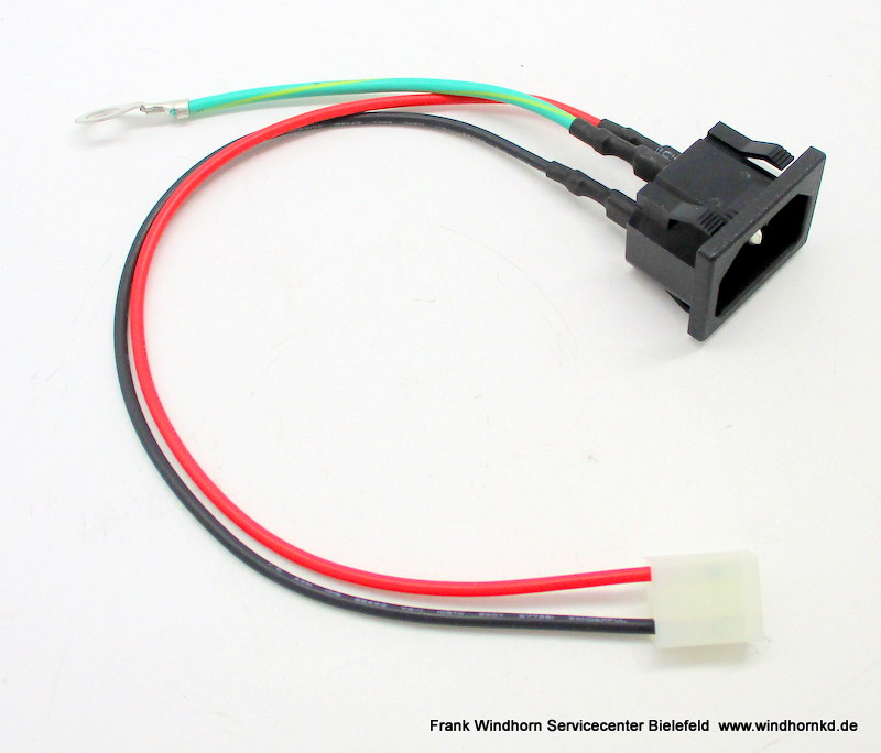 Power Cord Plug Connector with Ground Wire & Power Molex