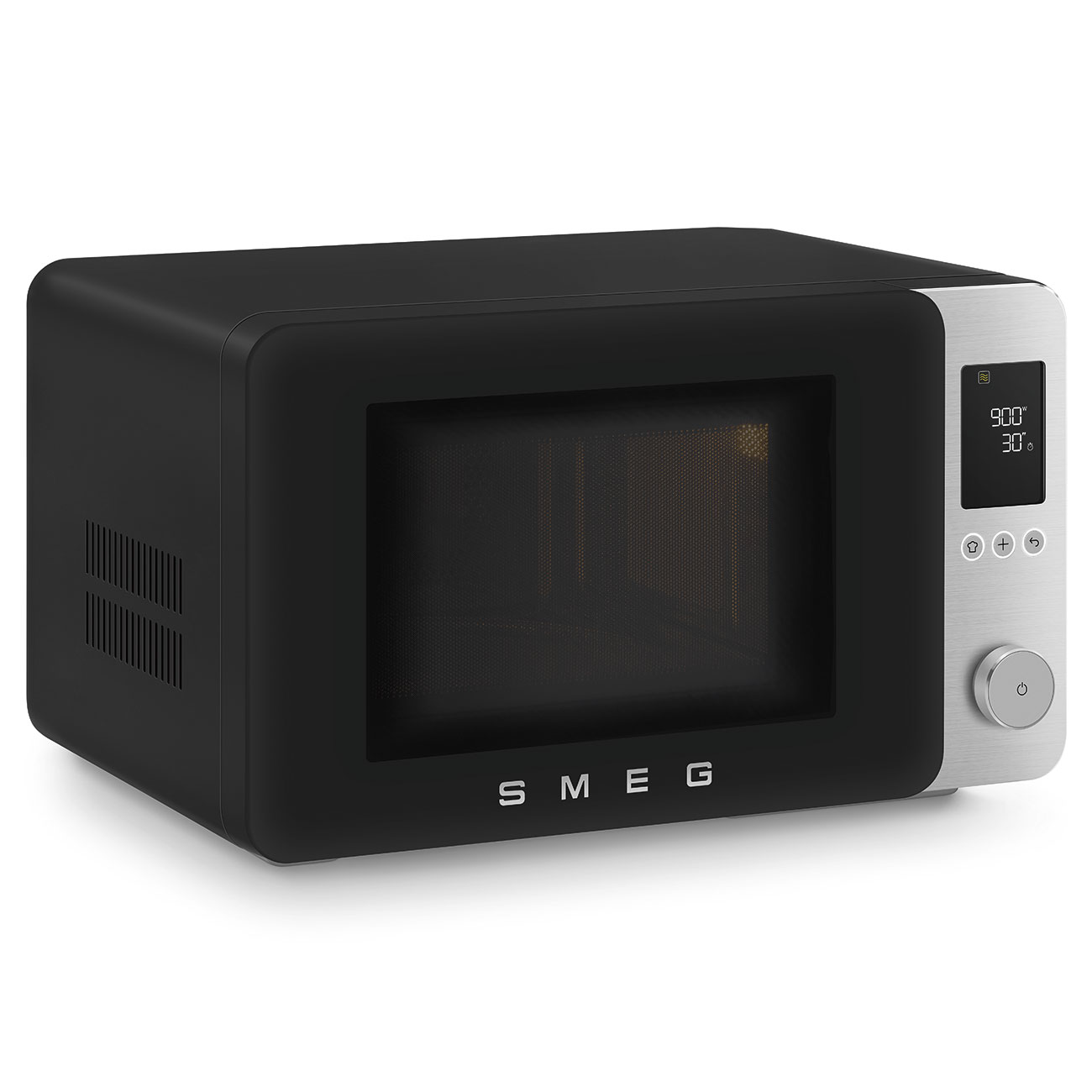 Gehäuseschaden: SMEG MOC02BLM Kombi-Mikrowelle schwarz