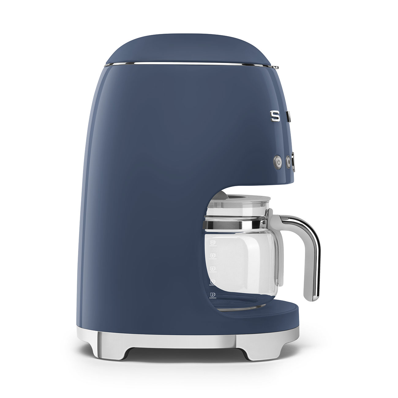 Leichte Gebrauchsspuren: Smeg Filterkaffeemaschine navyblau 50's