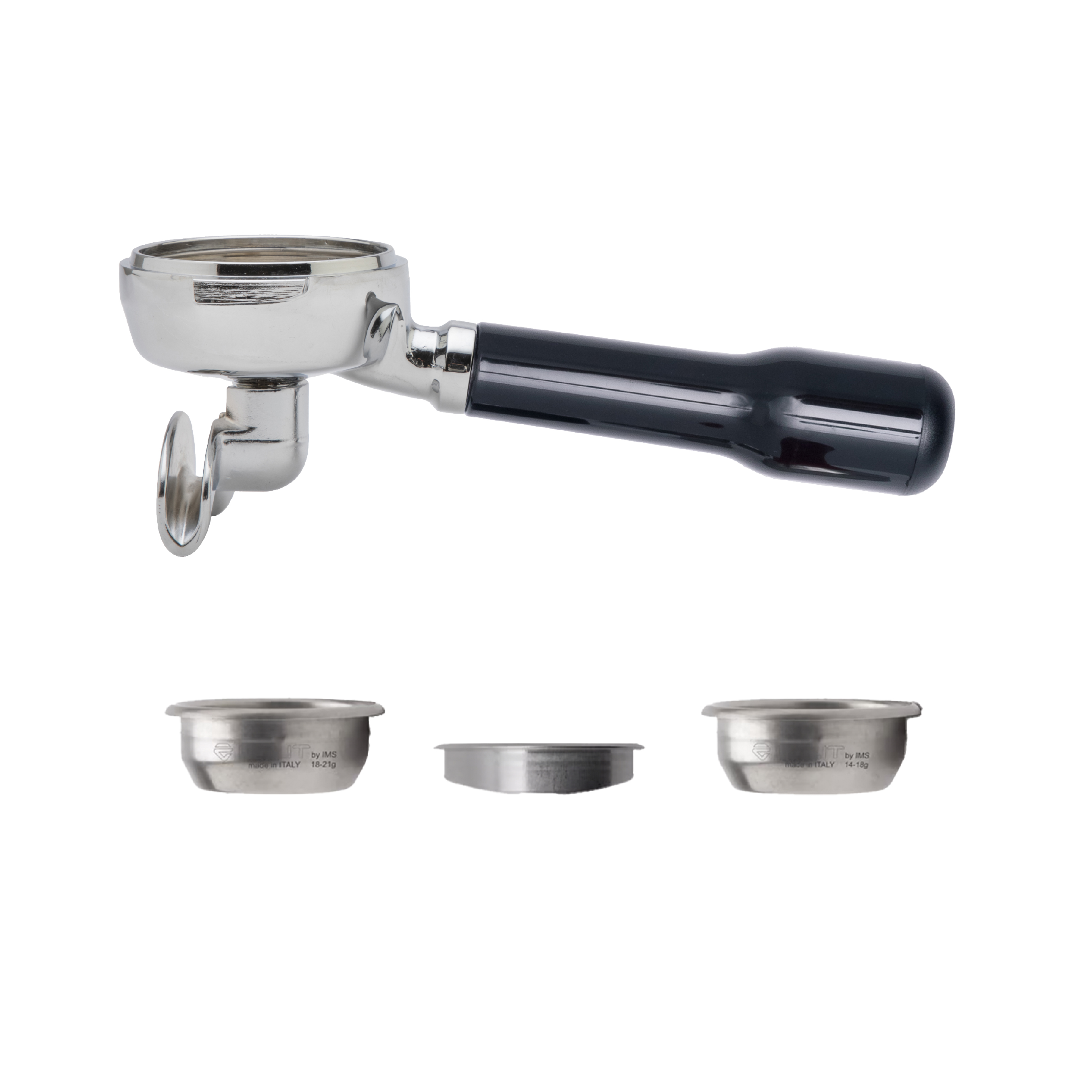 LELIT58 2WAYS HIGH Siebträger schwarz - Leichte Gebrauchsspuren