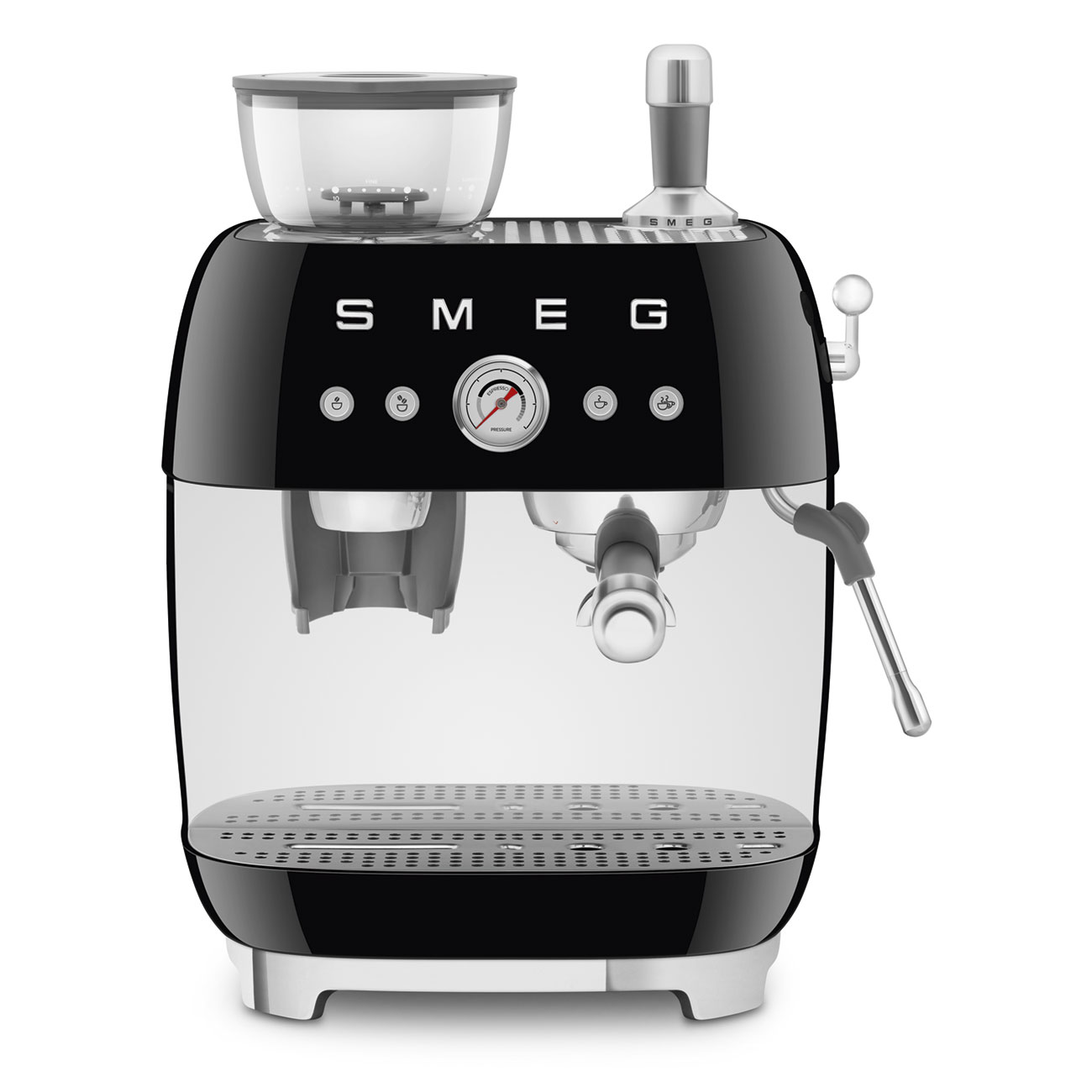 Gebraucht - Wie neu: Espressomaschine mit Mahlwerk EGF03 Schwarz