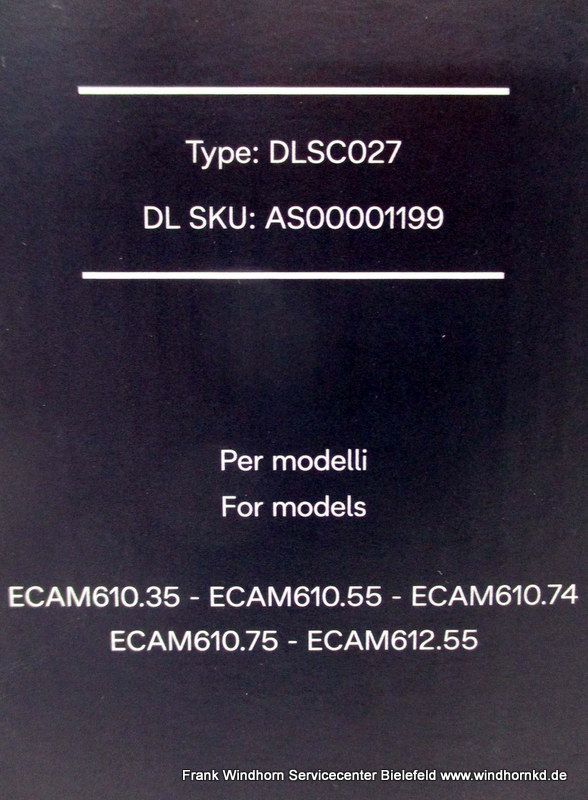 DeLonghi DLSC027 Milchbox ECAM610/612 Werkstattgeprüfte Retoure