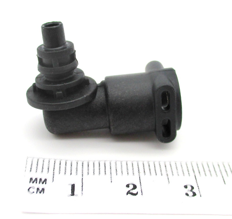 Anschluss 90° schwarz