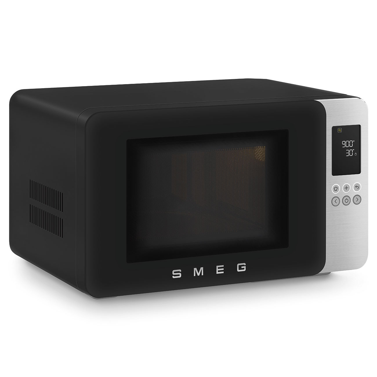 Gebraucht-Wie Neu: SMEG 50's Mikrowelle-Grill MOC01BLM Schwarz