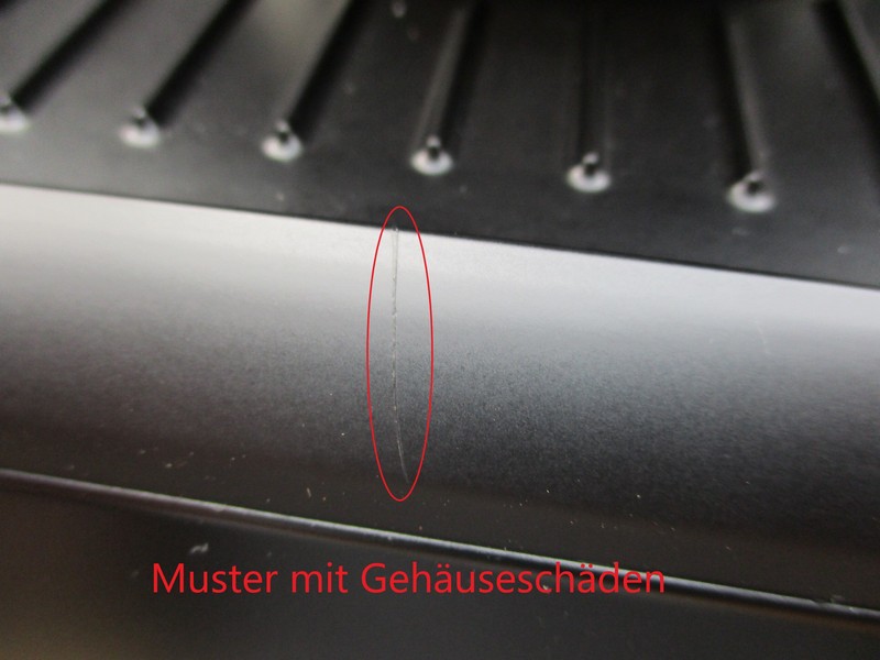 Gehäuseschäden: Oracle Schwarz Matt SES980BTR