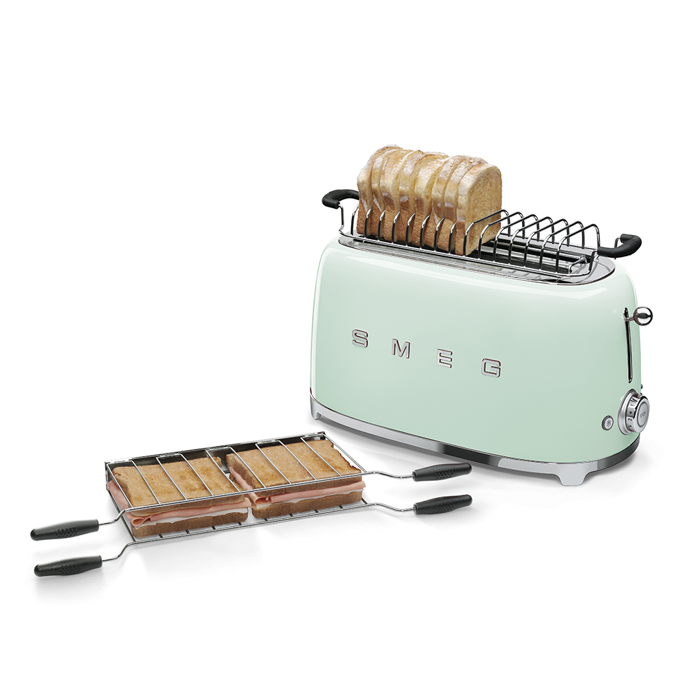 Gebrauchsspuren: SMEG Toaster TSF02PGEU 50's Style grün