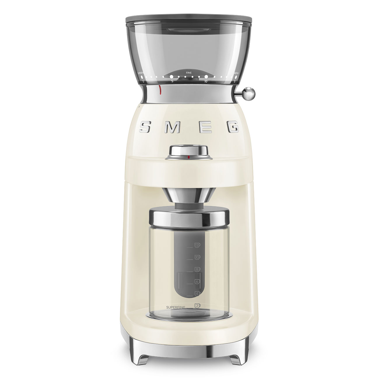 Gebraucht- Wie Neu: SMEG Kaffeemühle creme 50's Style
