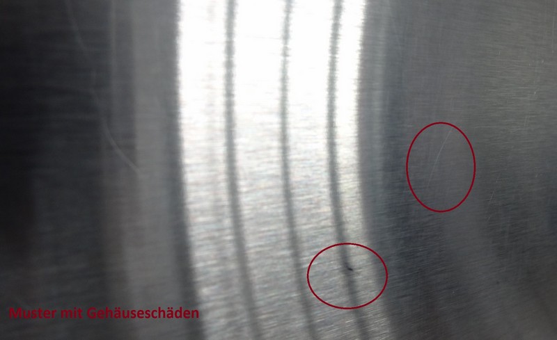 Gehäuseschäden:Bambino Edelstahl SES450BSS UK Stecker!