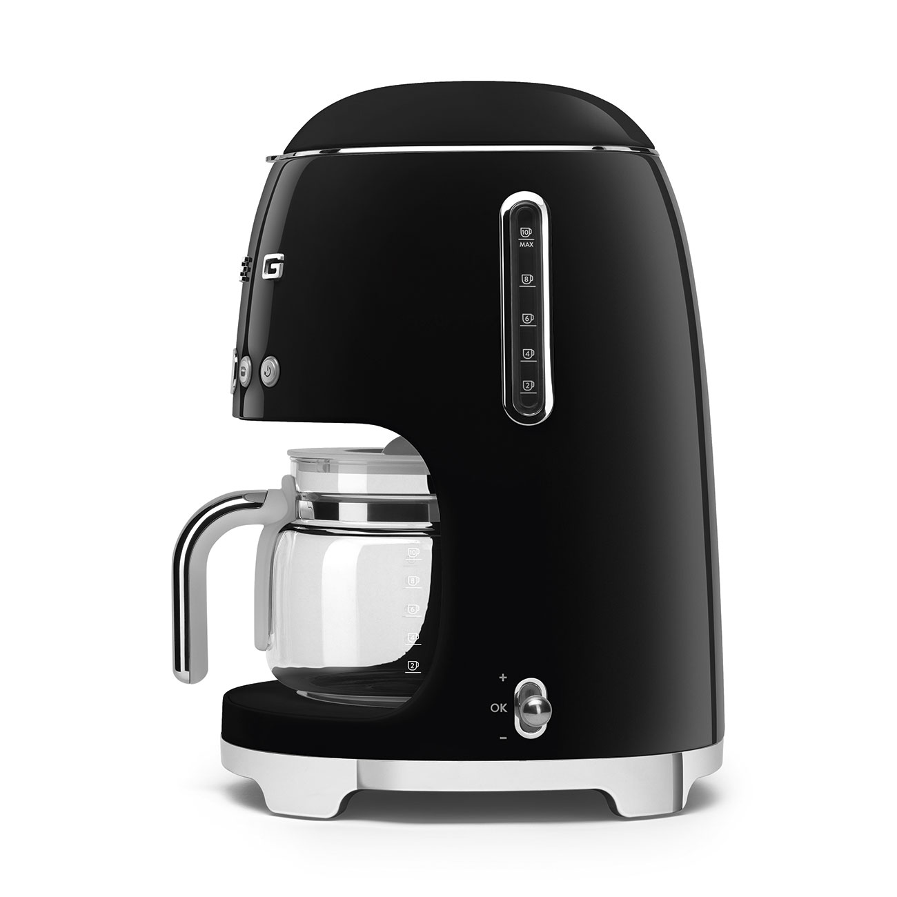 Gebraucht- Wie Neu: Smeg Filterkaffeemaschine schwarz 50's Style