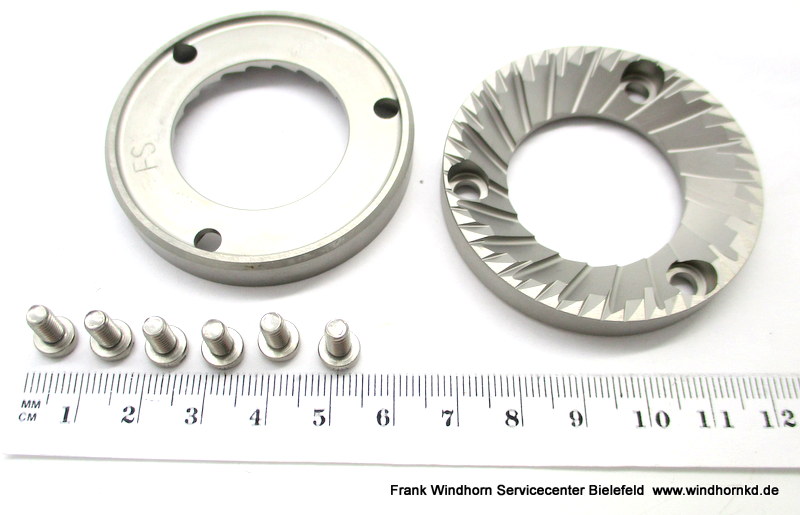 Sage Steel Grinding Mechanism Set SP0100779 with 6 screws