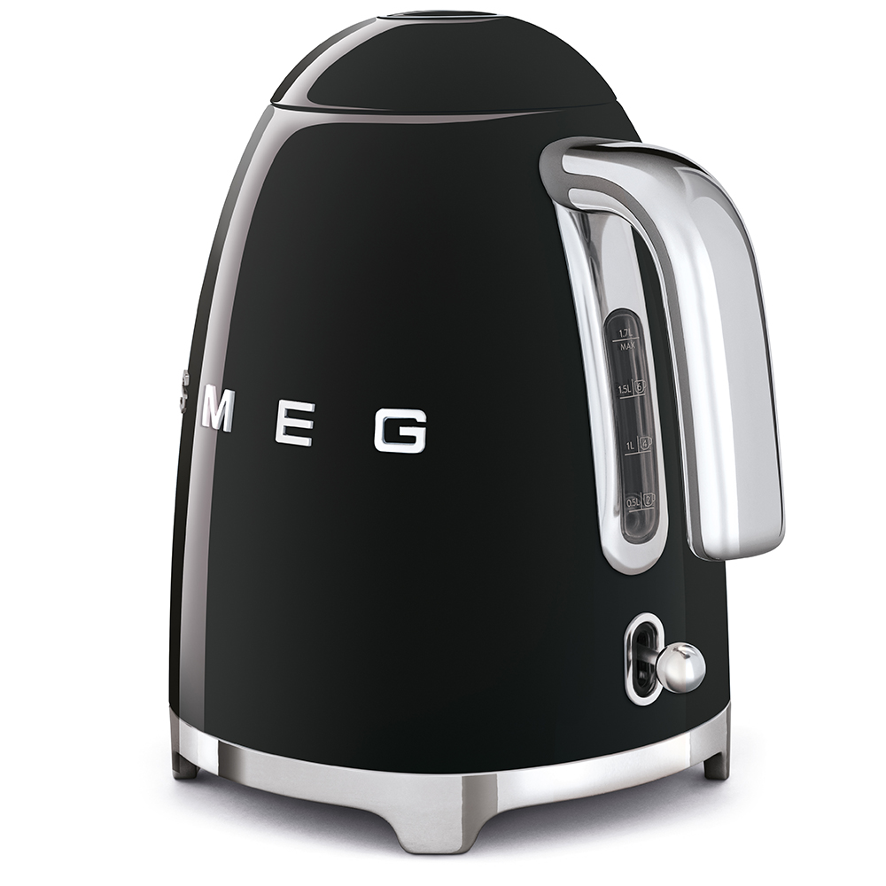 Leichte Gebrauchsspuren: SMEG Wasserkocher schwarz KLF03BL