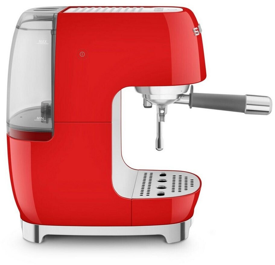 Leichte Gebrauchsspuren: SMEG Siebträgermaschine 50's Style rot