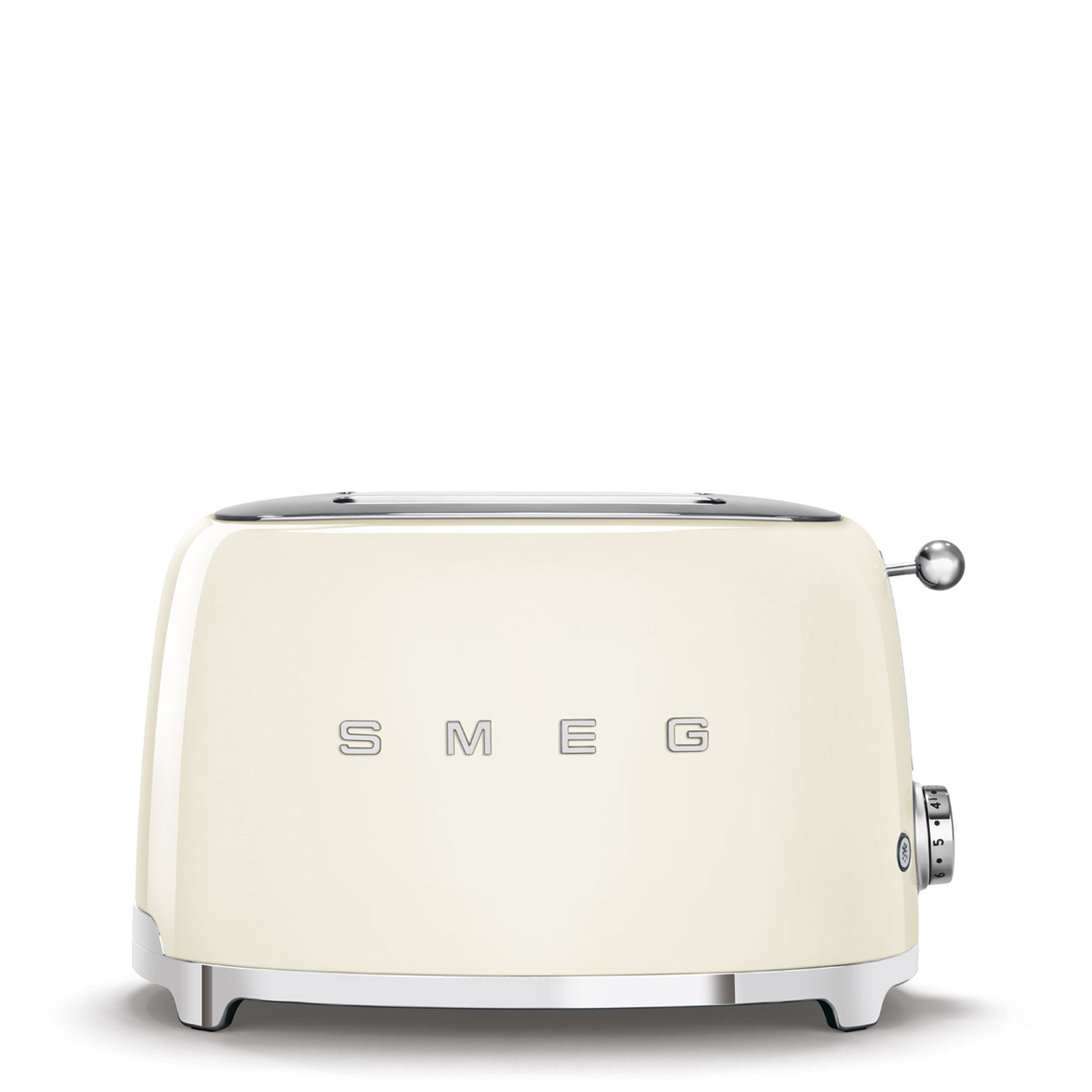 Leichte Gebrauchsspuren: SMEG Toaster Creme Glossy TSF01CR