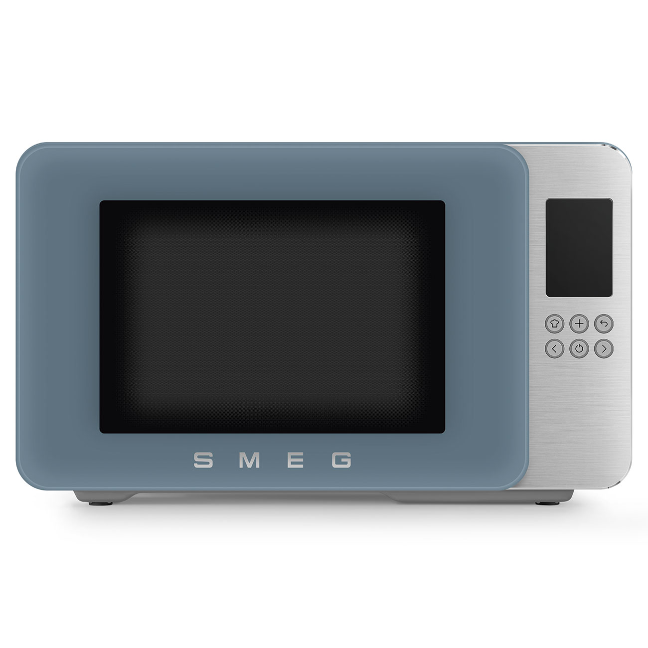 Gebrauchsspuren: SMEG 50's Mikrowelle MOC01SBM blau