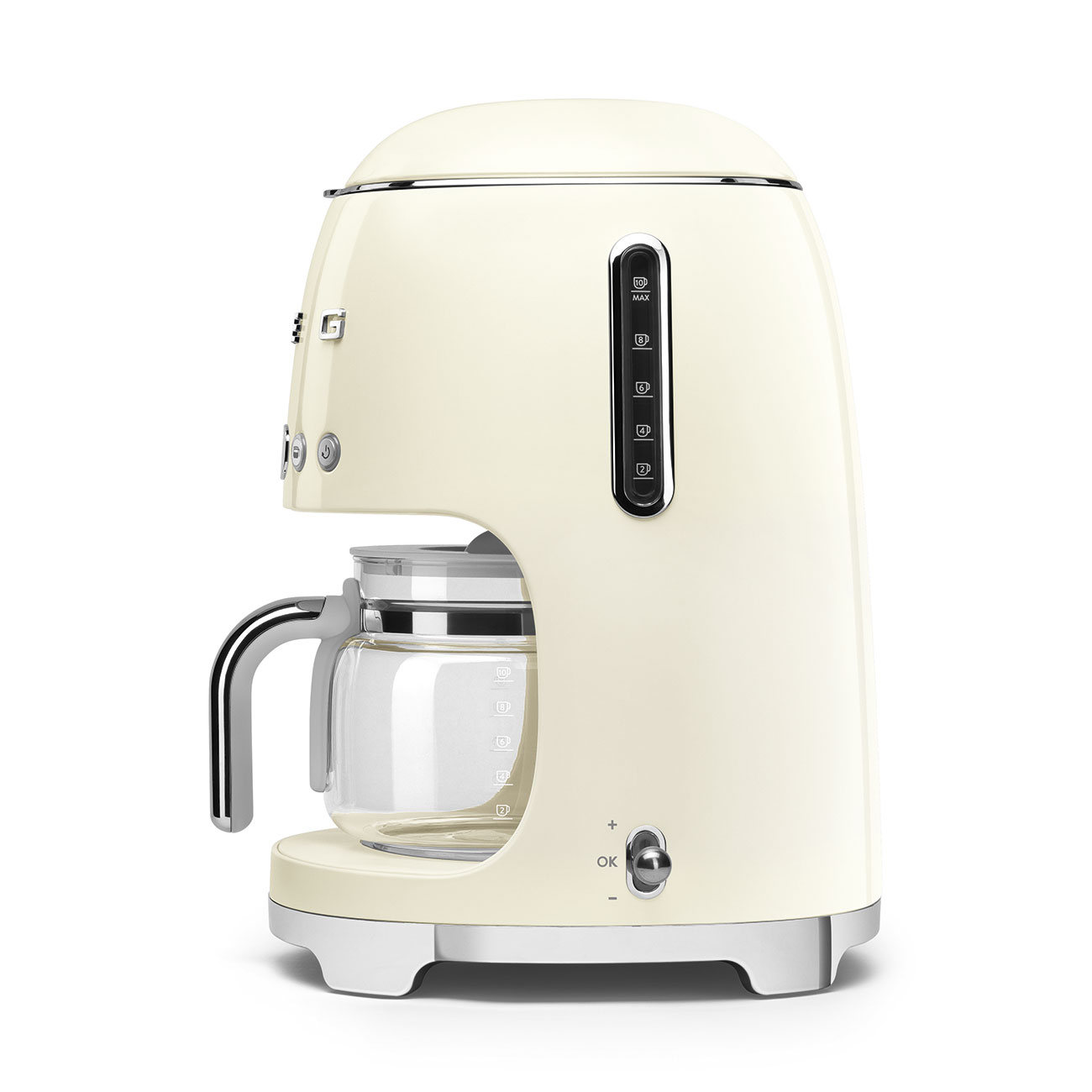 Gebraucht- Wie Neu: Smeg Filterkaffeemaschine creme 50's Style