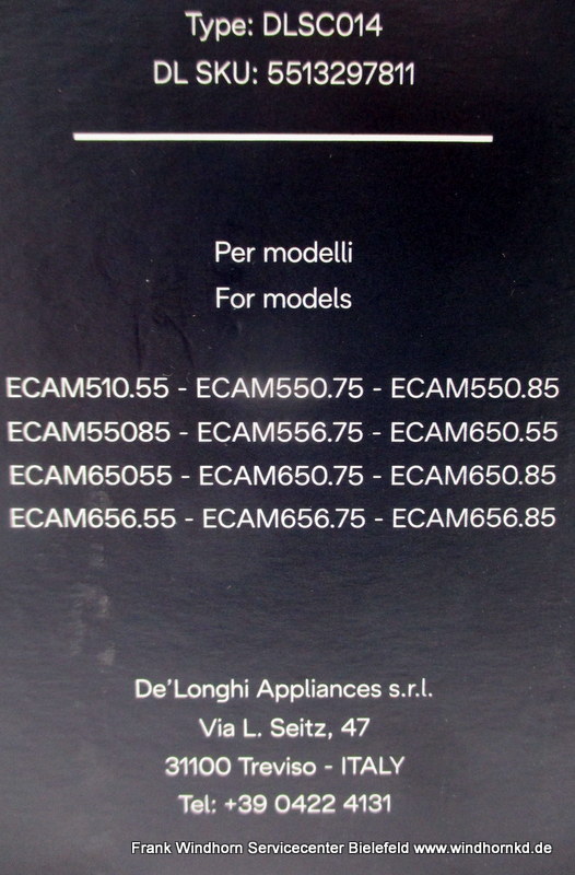DeLonghi Milchbox ECAM 556/656 Werkstattgeprüfte Retoure 