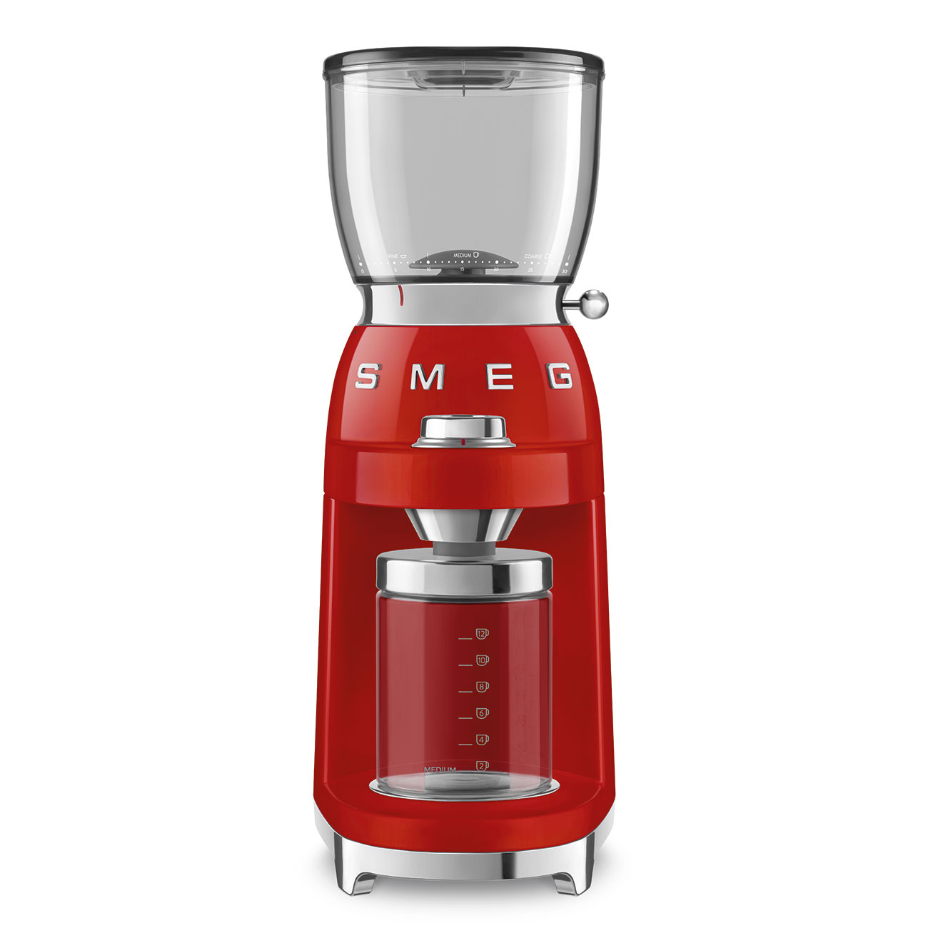 Gebraucht - Wie Neu: SMEG Kaffeemühle rot 50's Style