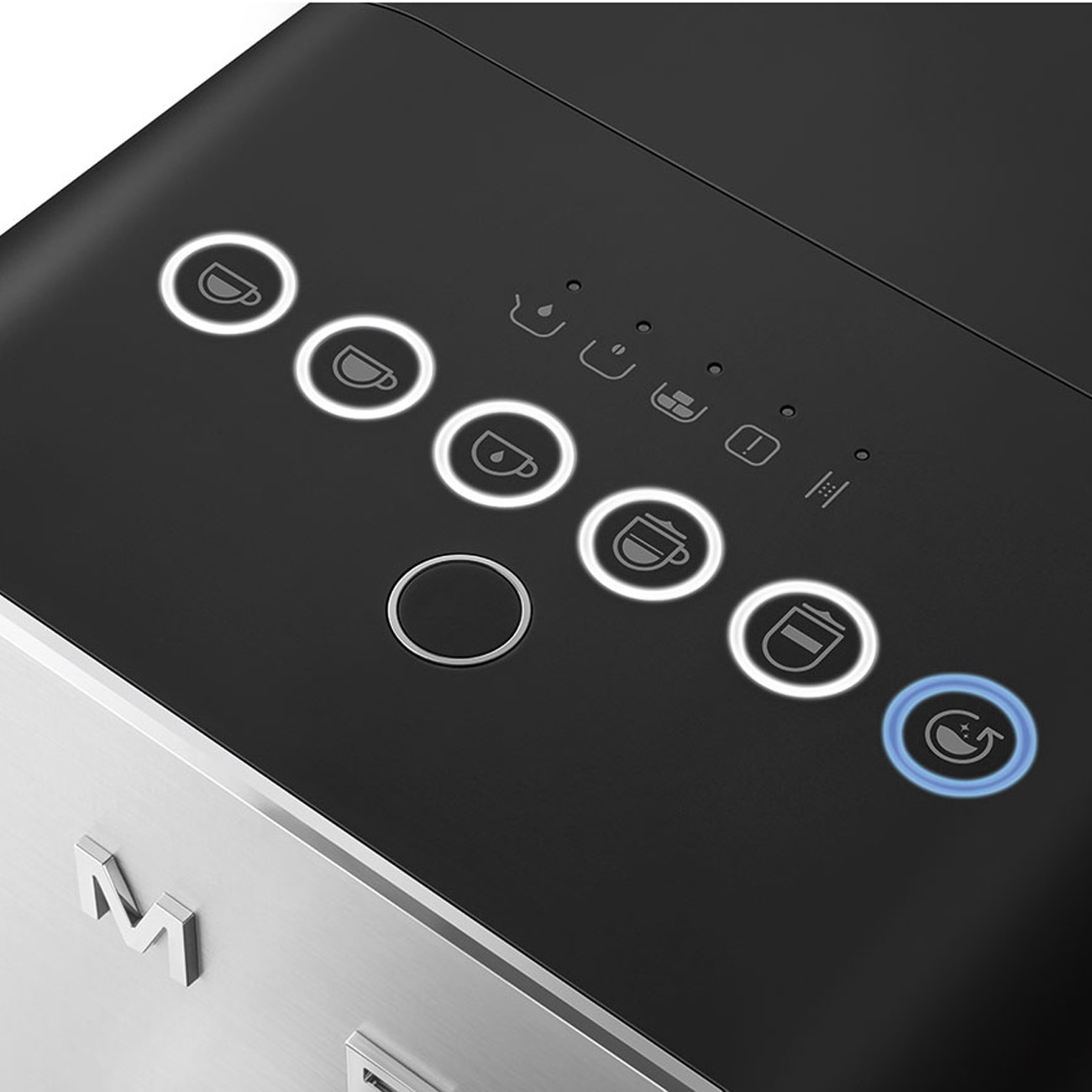 Leichte Gebrauchsspuren: Kaffeevollautomat mit Milch Schwarz