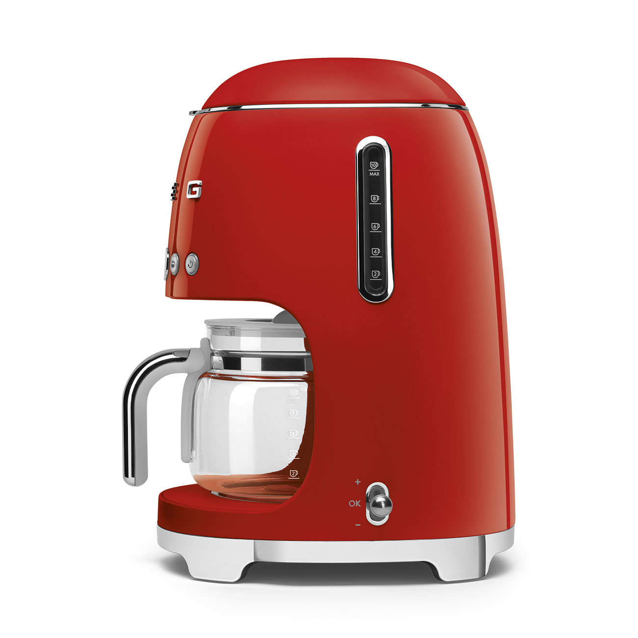 Gebraucht-Wie Neu: Smeg Filterkaffeemaschine rot 50's Style
