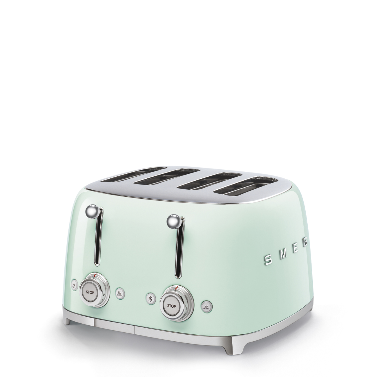 Leichte Gebrauchsspuren: SMEG Toaster TSF03PGEU 50's Style grün