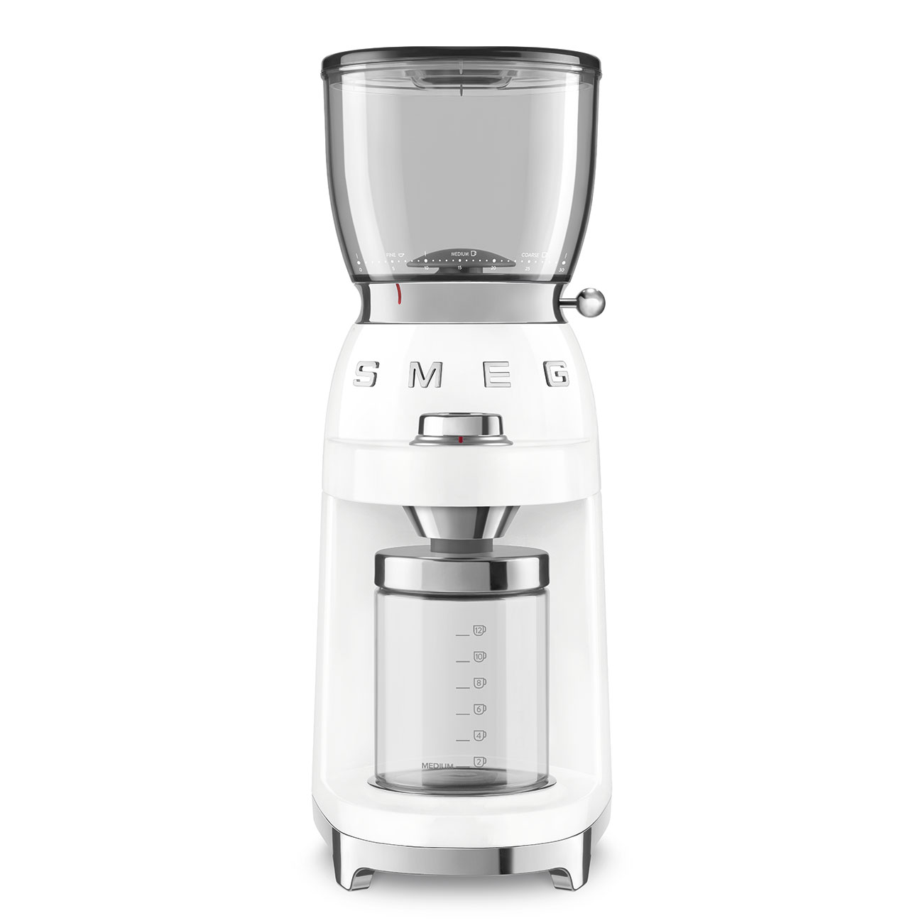 Gebraucht - Wie Neu: SMEG Kaffeemühle weiß 50's Style