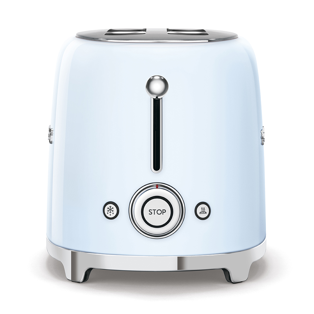 Leichte Gebrauchsspuren: SMEG 2-Slice Toaster Pastell blau
