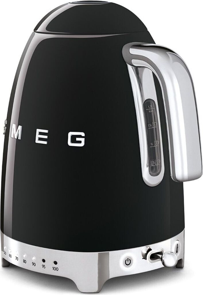 Leichte Gebrauchsspuren: SMEG Wasserkocher 50's KLF04BL schwarz