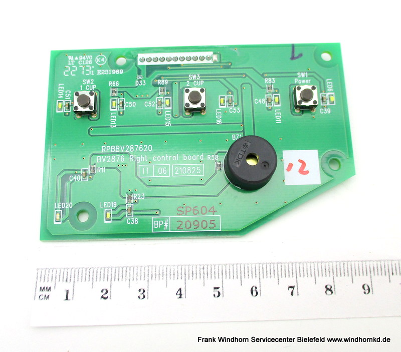 PCB Hauptplatine rechts SES876