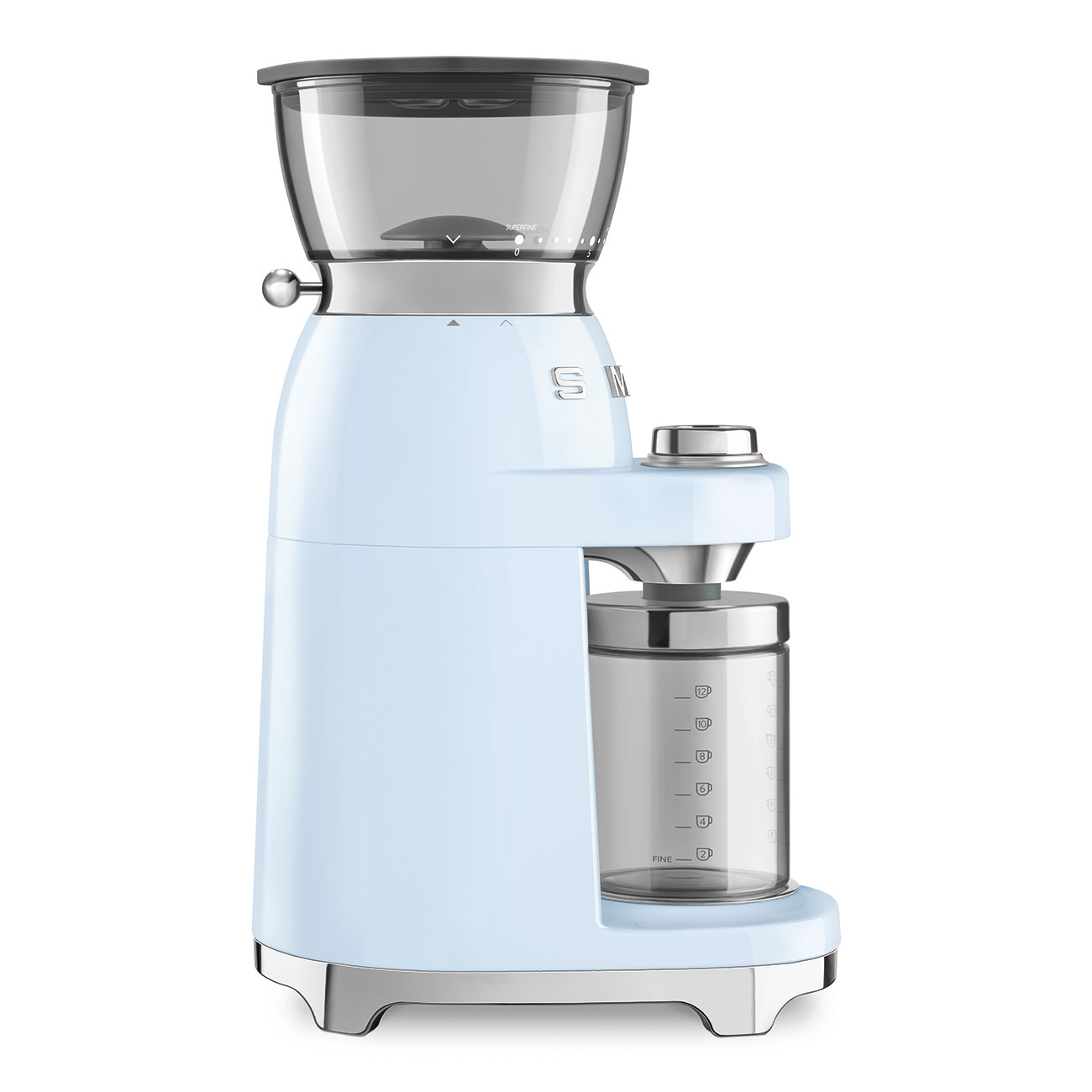 Gehäuseschaden: SMEG Kaffeemühle pastellblau 50's Style
