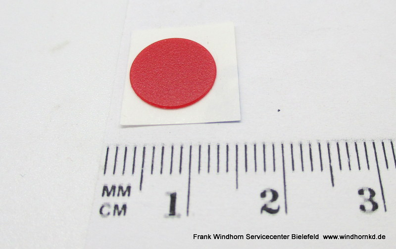 Schraubenabdeckung rot