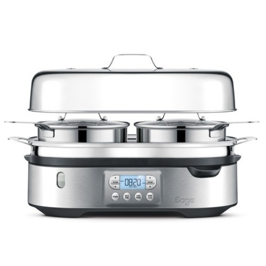 Gebraucht- Wie neu: Steam Zone SFS800BSS Dampfgarer !UK Stecker!