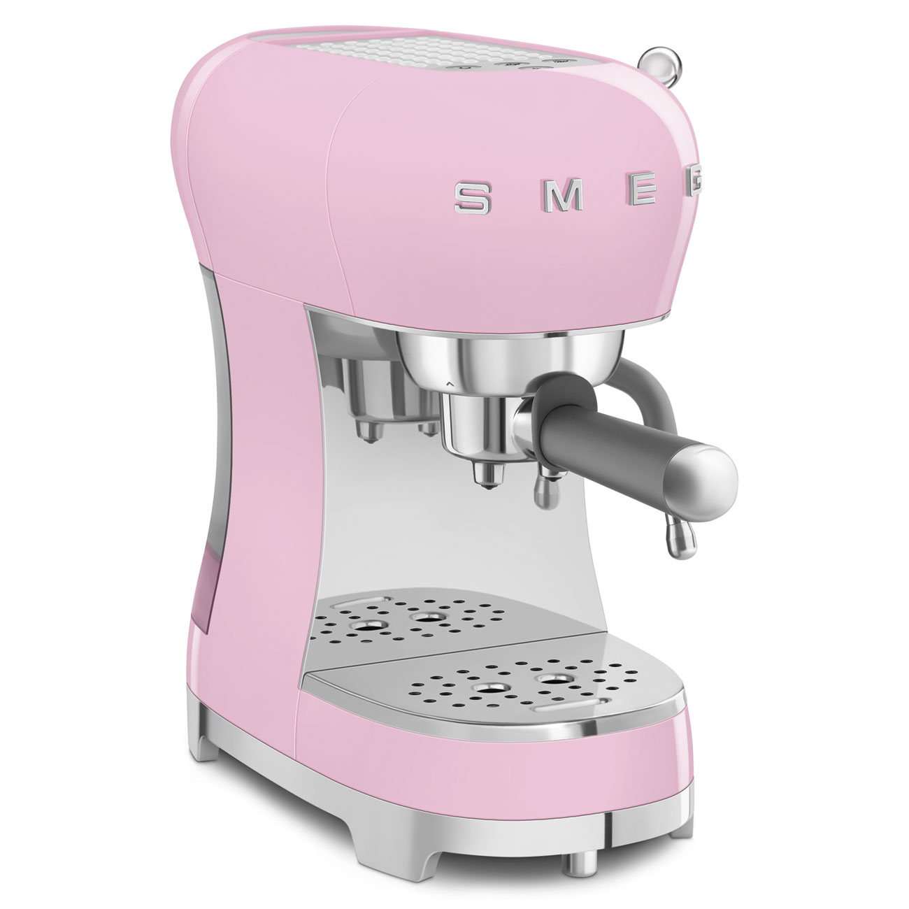 Deutliche Gebrauchsspuren: SMEG Espressomaschine ECF02PKEU Pink