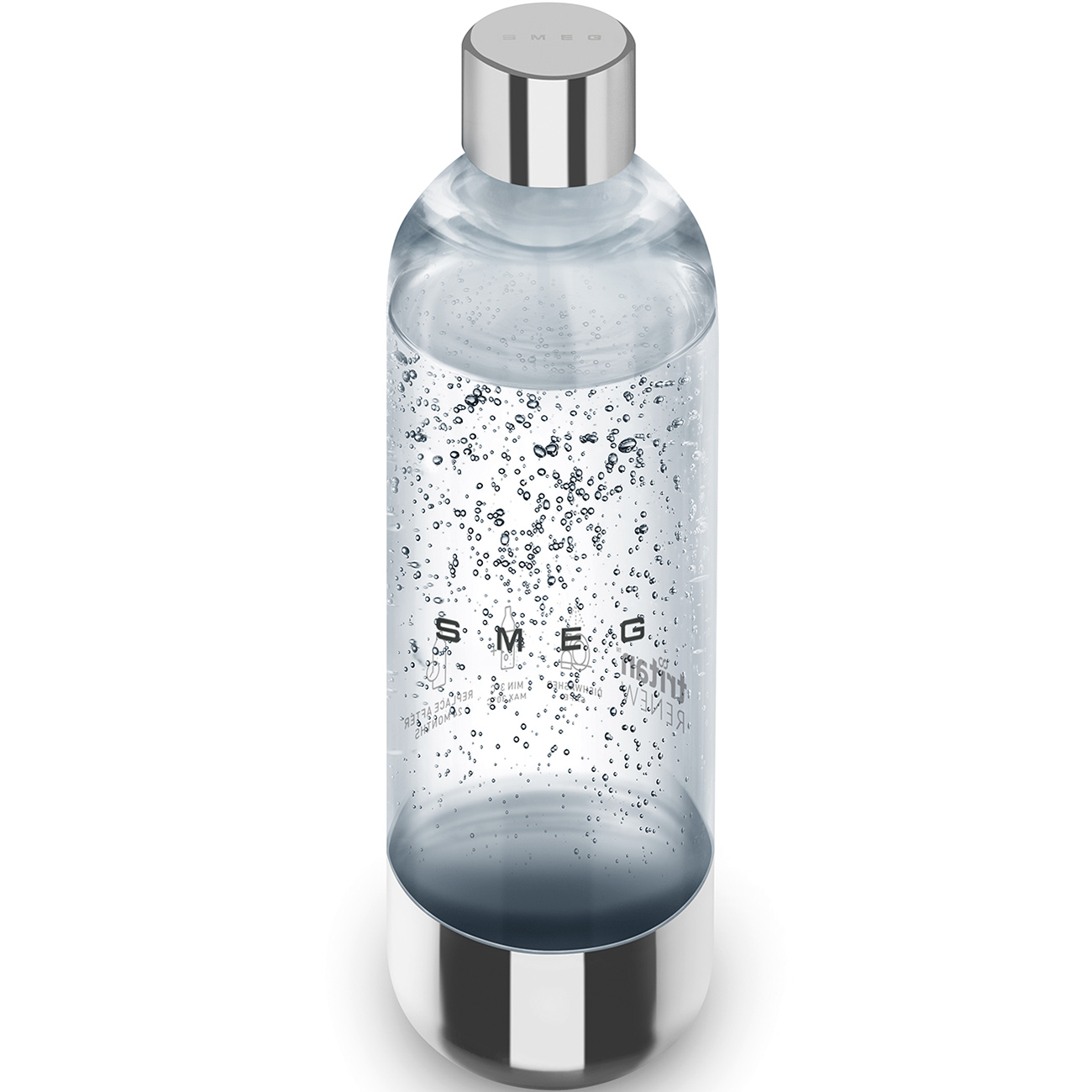 Leichte Gebrauchsspuren: SMEG 50's Zusatzflasche für Soda Maker