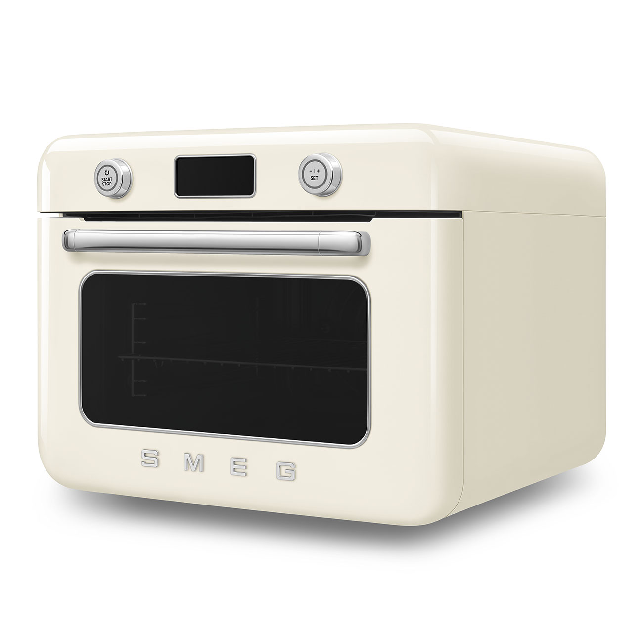 Gehäuseschaden: SMEG COF01CR Kombi-Dampfbackofen creme