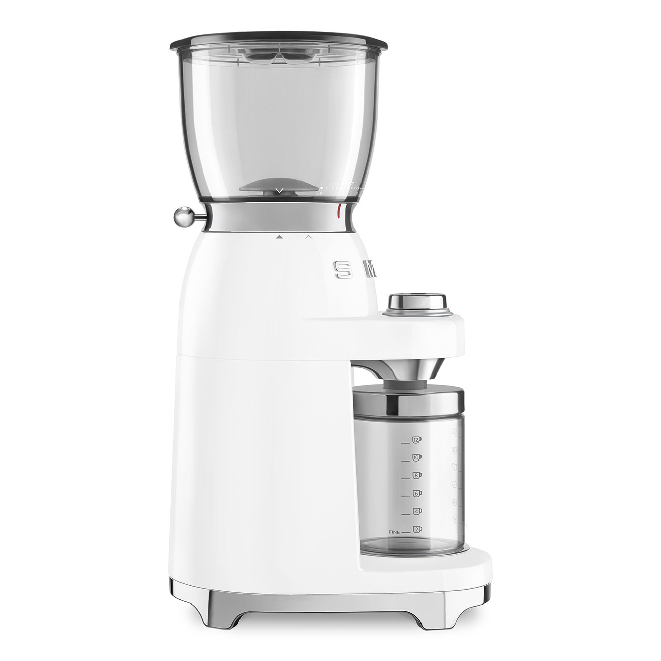 Gebraucht - Wie Neu: SMEG Kaffeemühle weiß 50's Style