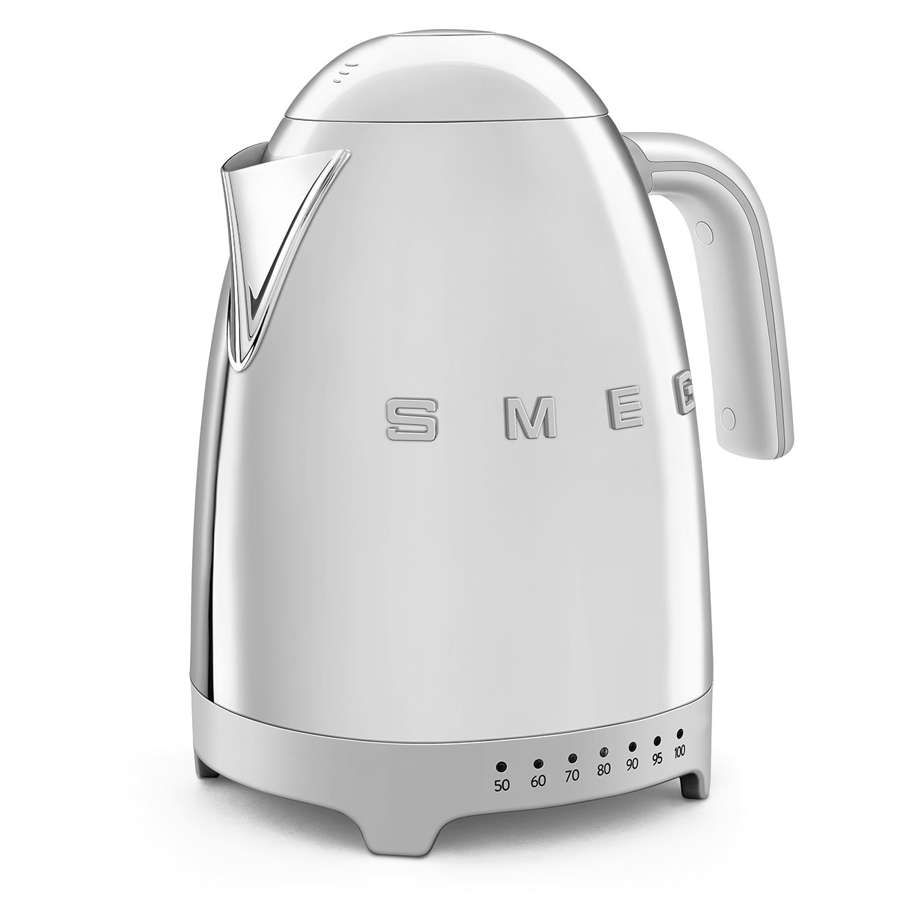 Leichte Gebrauchsspuren: SMEG Wasserkocher 50's Stahl KLF04SS
