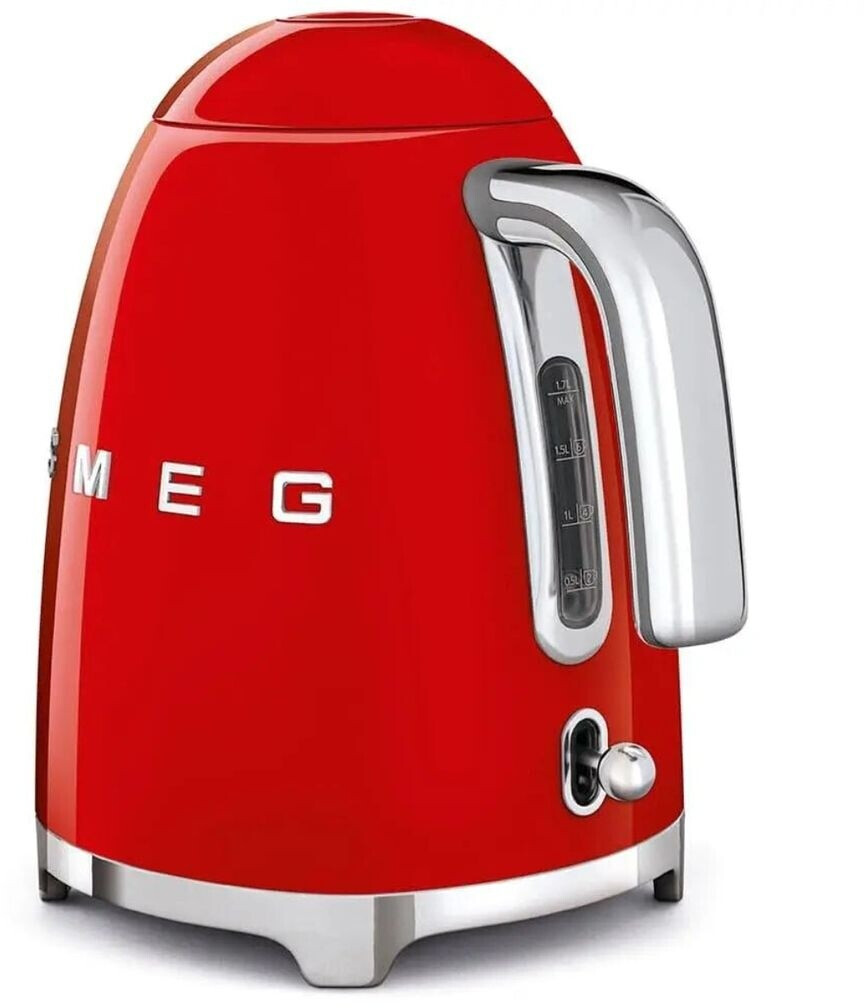 Leichte Gebrauchsspuren: SMEG Wasserkocher 50's rot KLF04RD
