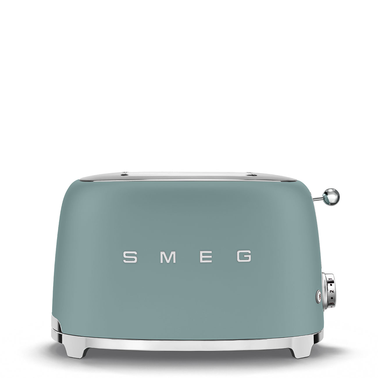 Slight signs of wear: SMEG 2-slice toaster, emerald green matte