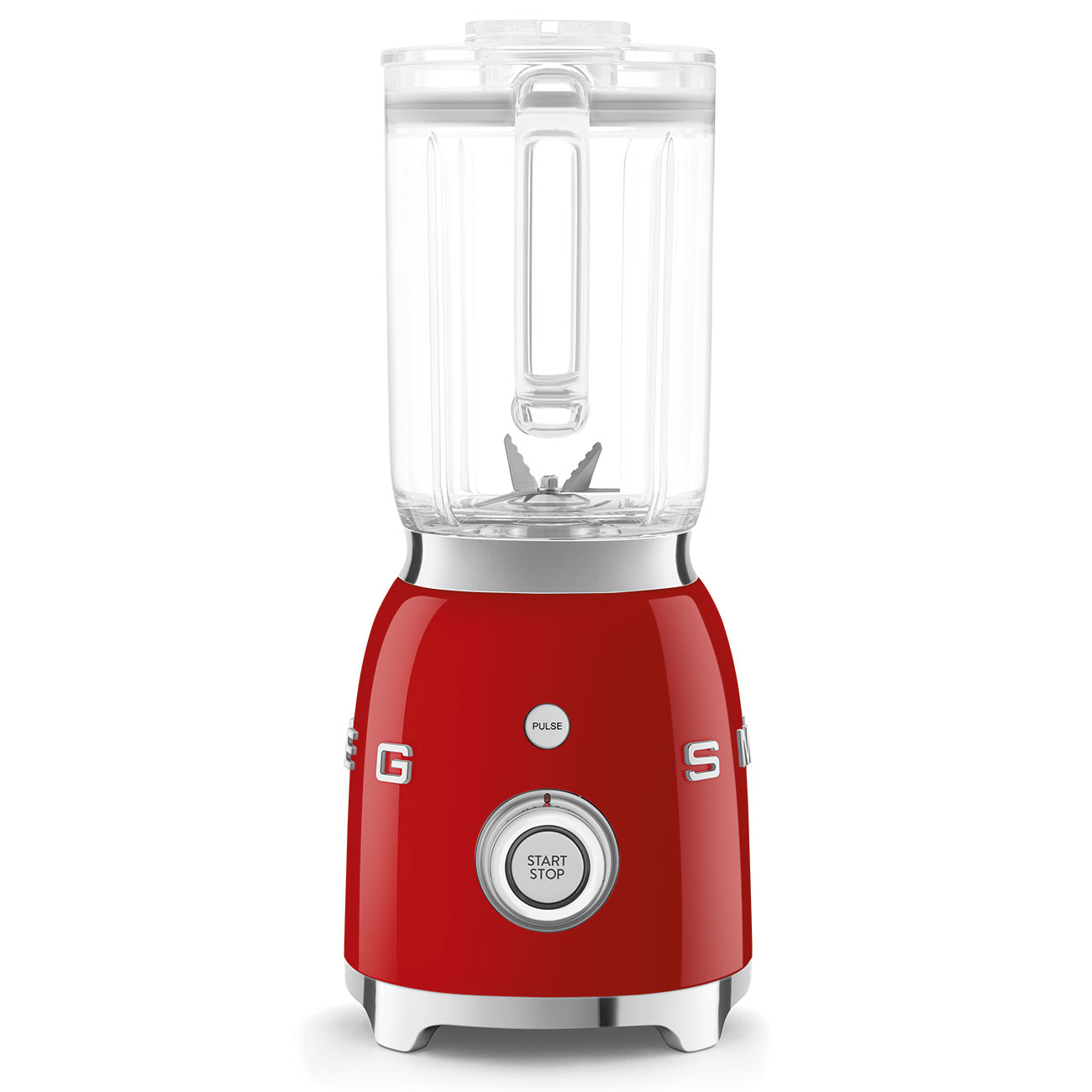 Deutliche Gebrauchsspuren:SMEG Standmixer 50's Style BLF03RD rot